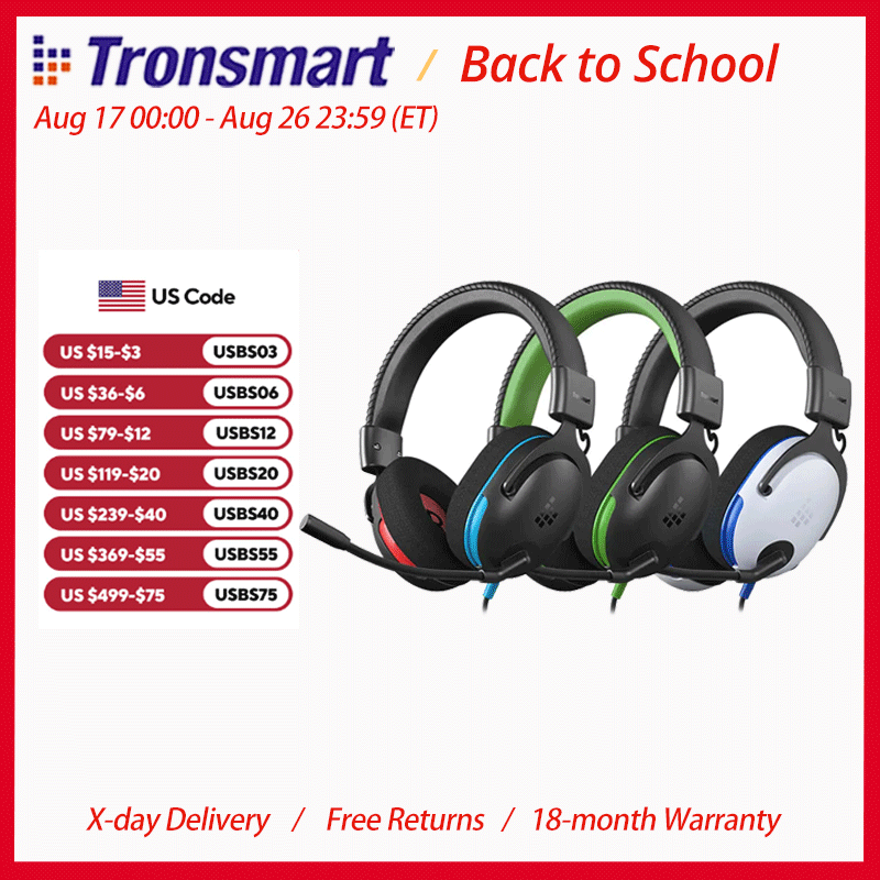 Leather X - Tronsmart G10 Headset Gaming Berkabel Multiplatform