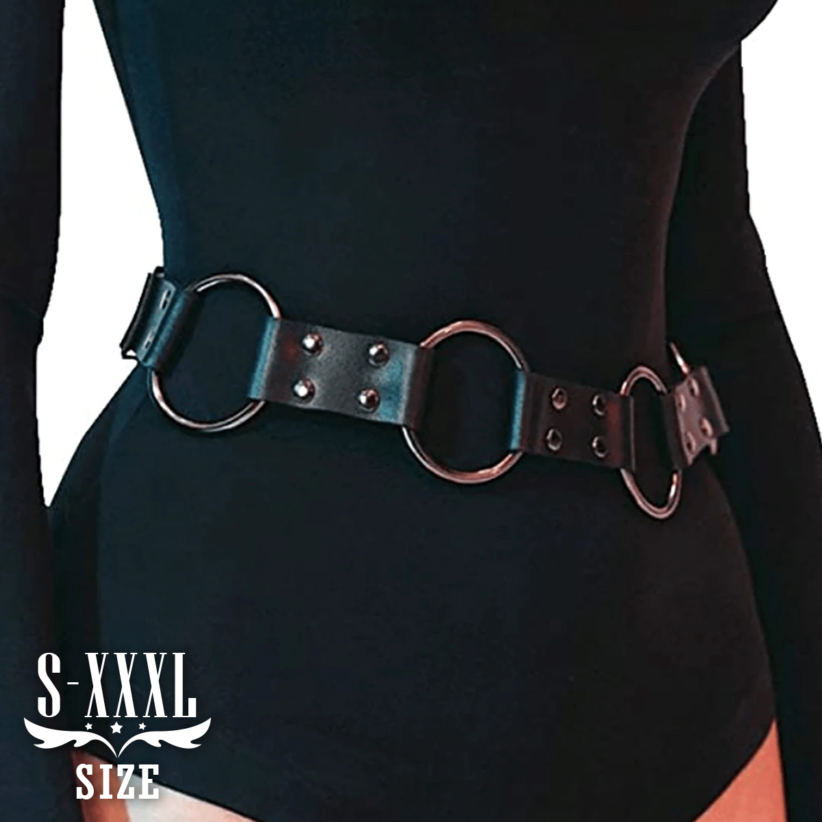 Leather Work Harness - Sabuk selempang kulit Pu wanita, aksesori