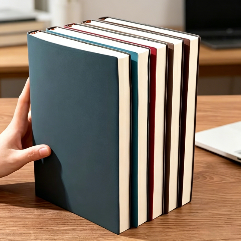 Leather Work Notebook - Buku Catatan Kulit Lembut A5 dengan