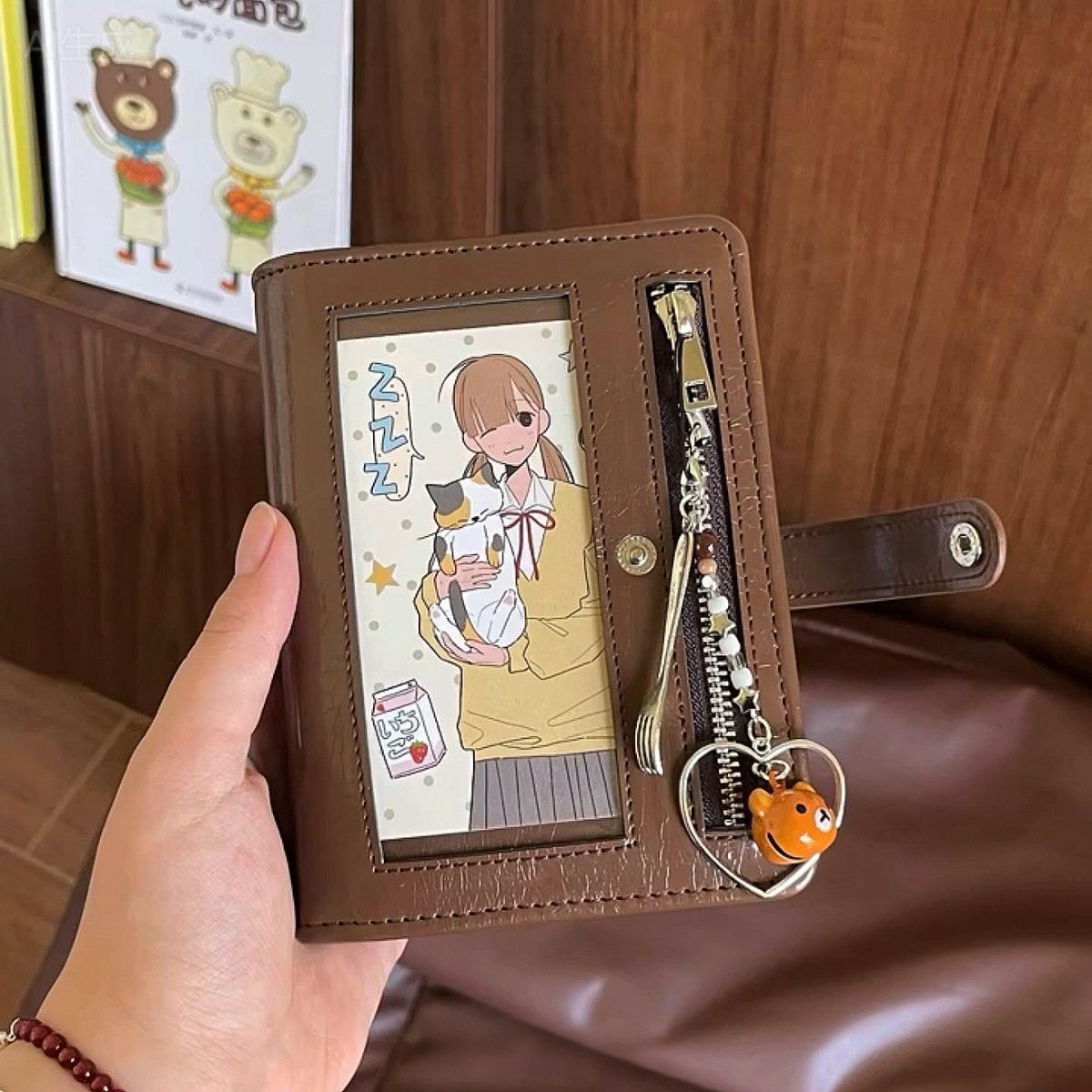 Leather Work Notebook - Buku Catatan Kulit A7 Cokelat Retro,