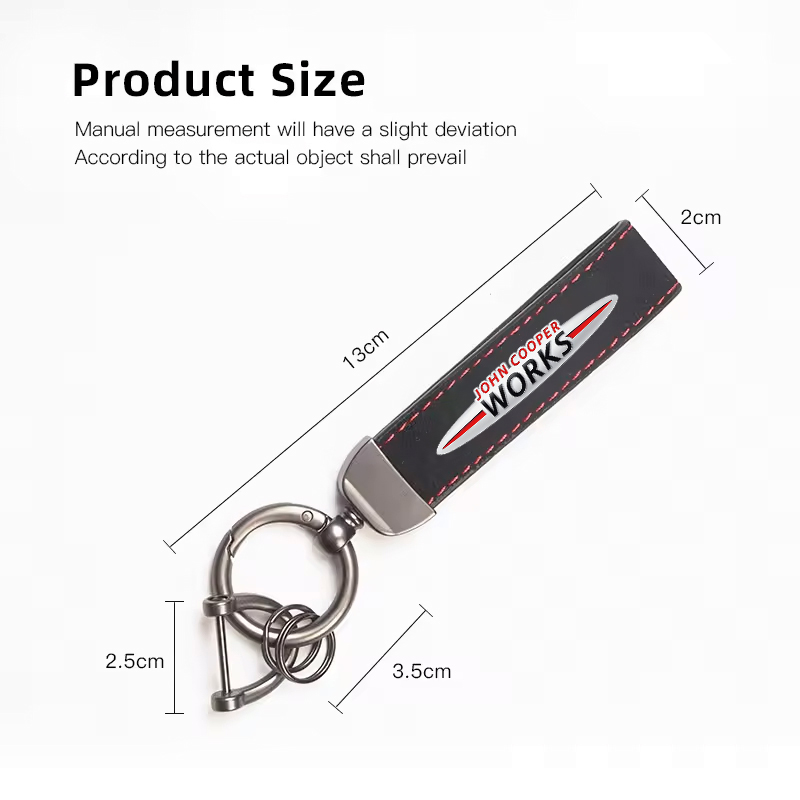 Untuk Mini WORKS Cooper One JC - Leatherwork Logo ulasan dan harga