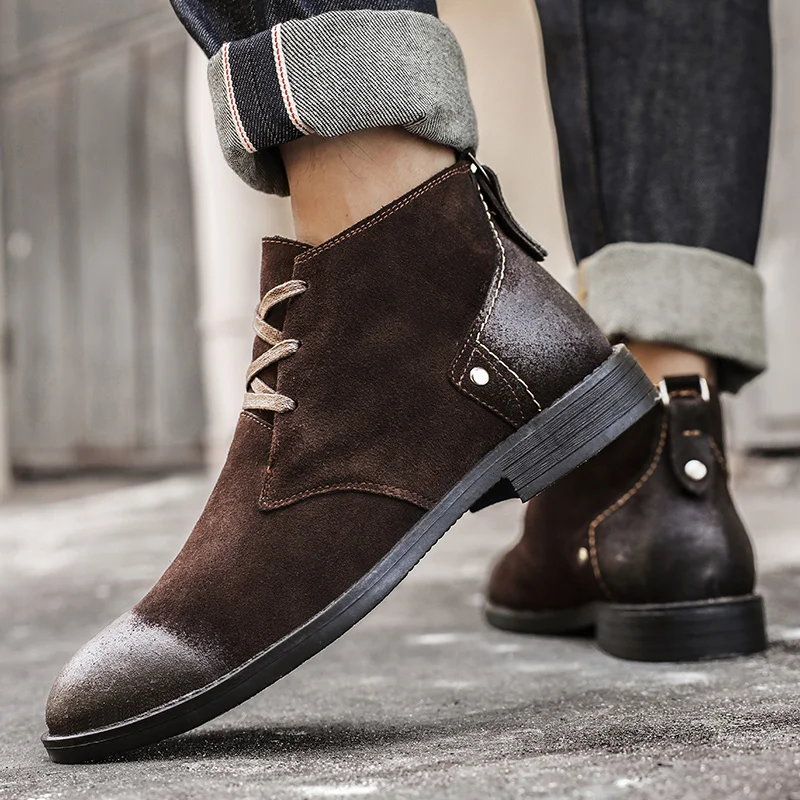 Sepatu Boots Kulit Suede Sapi  - Leatherwork Tools ulasan dan harga