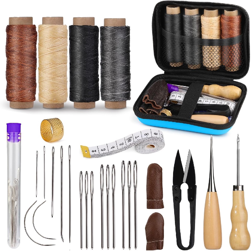 BUDDUR Kit Alat jahit kulit, d - Leatherwork Thread ulasan dan harga
