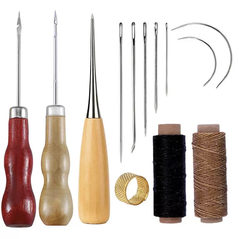 13 Buah Set Jahit Kulit Tas Ta - Leatherwork Thread ulasan dan harga