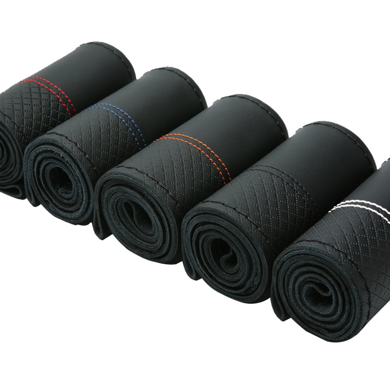 Penutup roda kemudi kepang kul - Leatherwork Thread ulasan dan harga