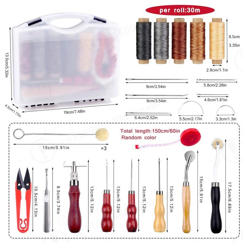 Peralatan Jahit Kulit DIY, Per - Leatherwork Thread ulasan dan harga