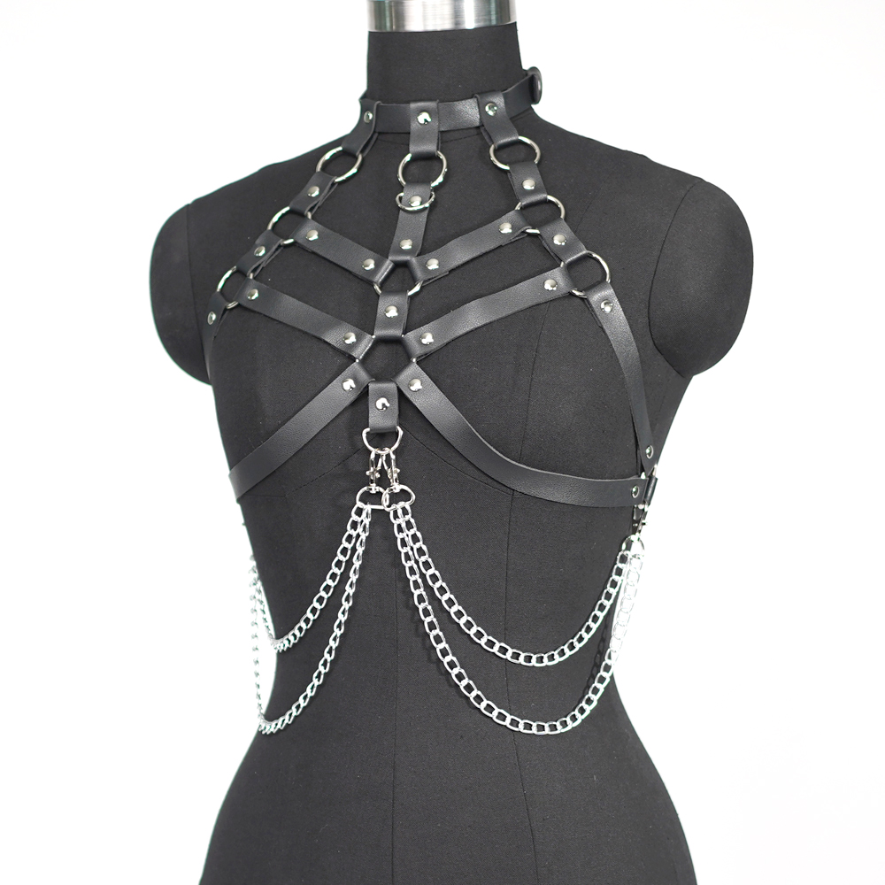 Pakaian wanita seksi sabuk Har - Leather Work Harness ulasan dan harga