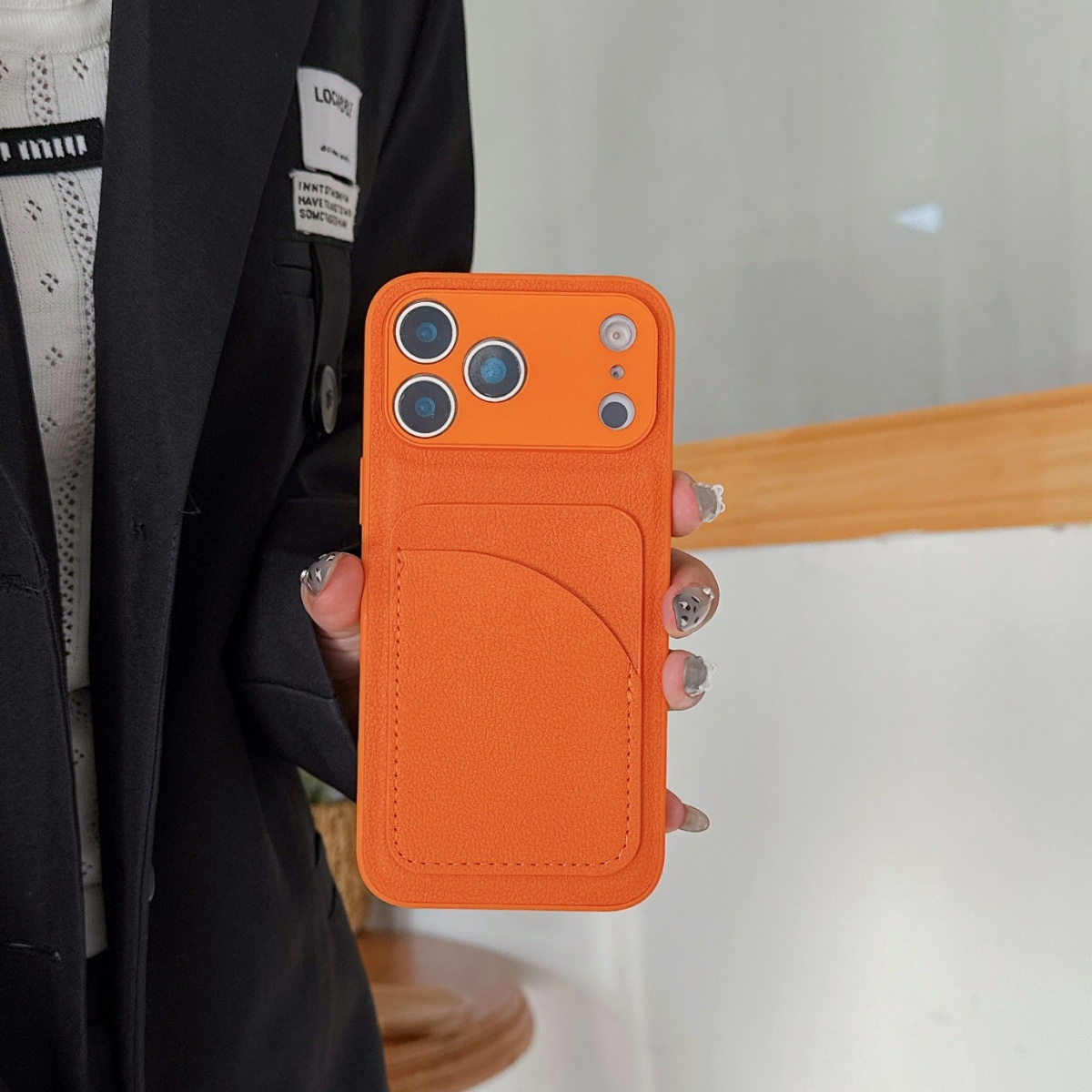 Casing Dompet Kulit Warna Oran - Leather X ulasan dan harga