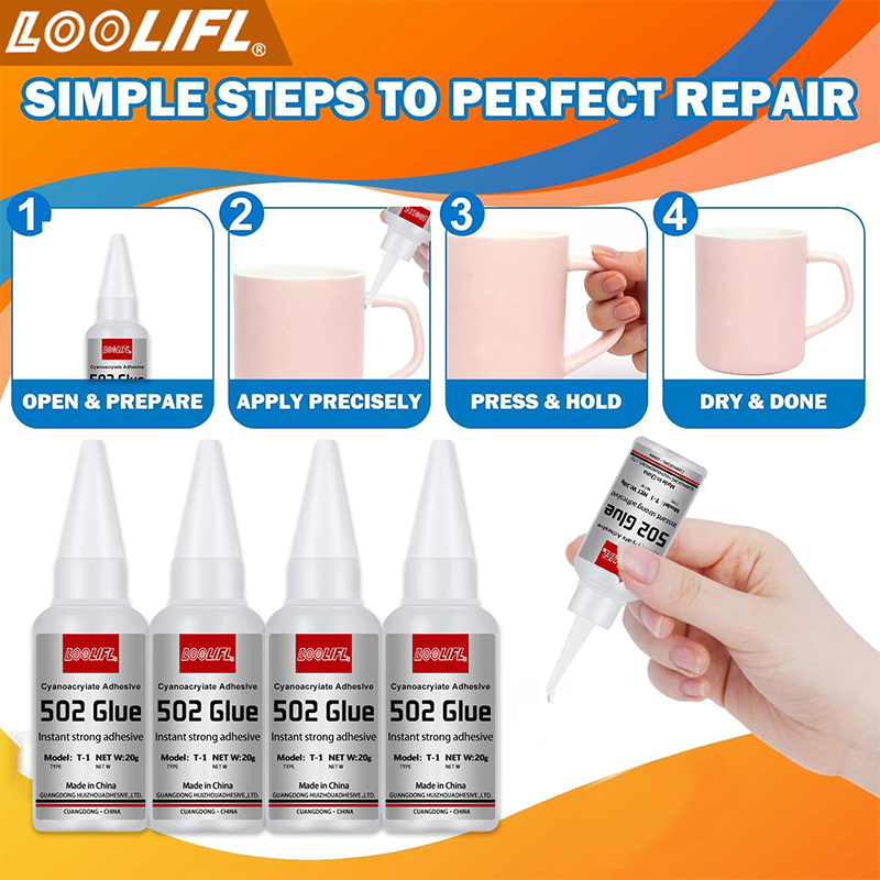 1-3 pcs, 20ml, 502 lem super,  - Leatherwork Tools ulasan dan harga