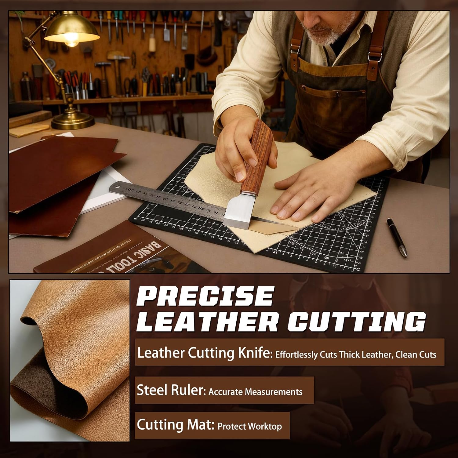Perlengkapan Kerja Kulit, Pera - Leatherwork Bag ulasan dan harga