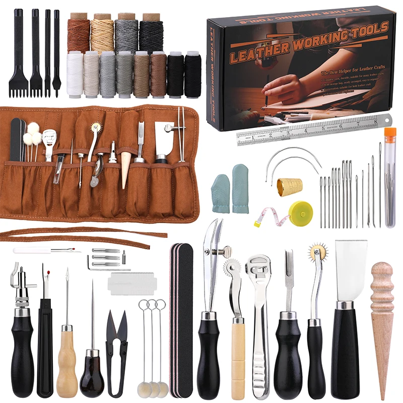 KRABALL Kit Alat Kerajinan Kul - Leatherwork Thread ulasan dan harga